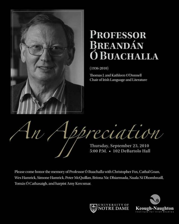 O Buachalla: An Appreciation
