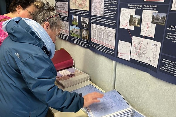 Inishbofin community members investigating their 19th-century ancestors in the British government's Valuation Records
